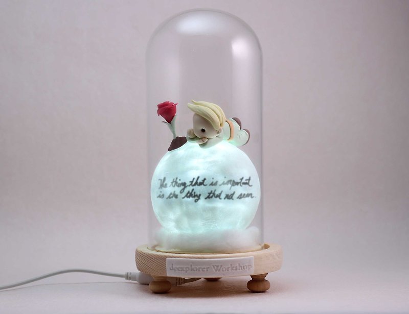 Unique and customized, the little prince planet whisper light, the most intimate gift, to the people you care about - Lighting - Clay 