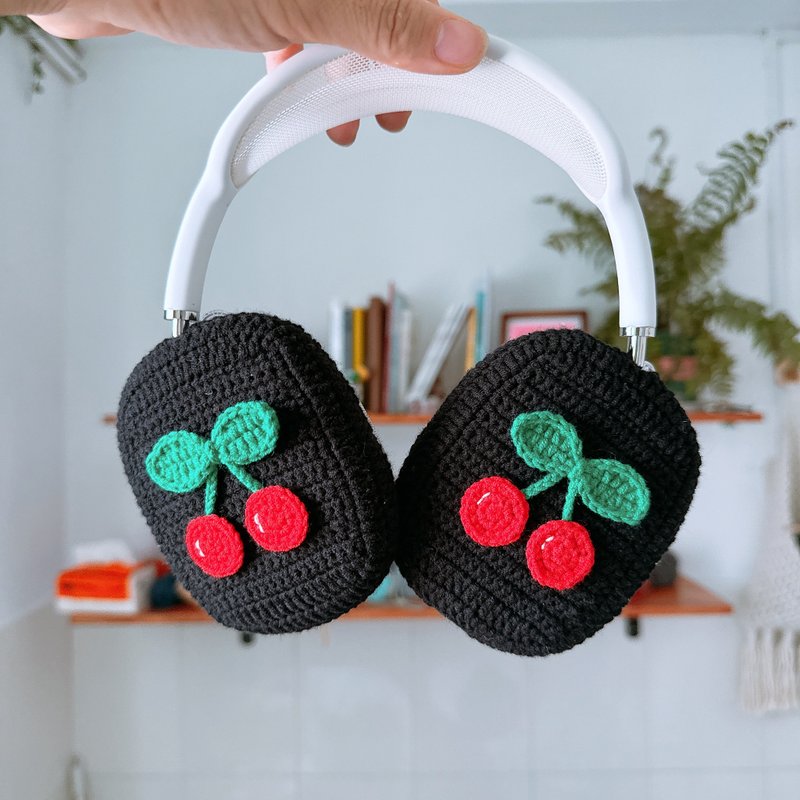 Cute Crochet AirPods Max Case Sony XM5 Protector Headphone Wrapper - หูฟัง - วัสดุอื่นๆ 