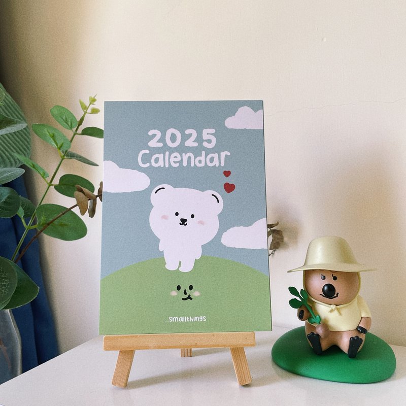 _smallthings 2025 Monthly Calendar Desk Monthly Calendar - ปฏิทิน - กระดาษ หลากหลายสี