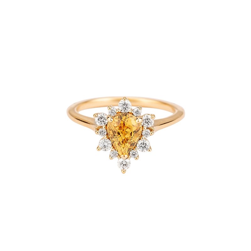 Arte Vitta Sunshine Yellow Diamond Ring - แหวนทั่วไป - เครื่องประดับ สีเหลือง