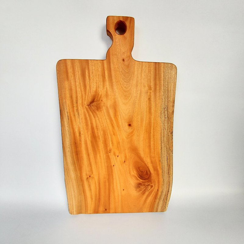 【Woodfun Fun with Wood】Log Dinner Plate/Chopping Board - Serving Trays & Cutting Boards - Wood 