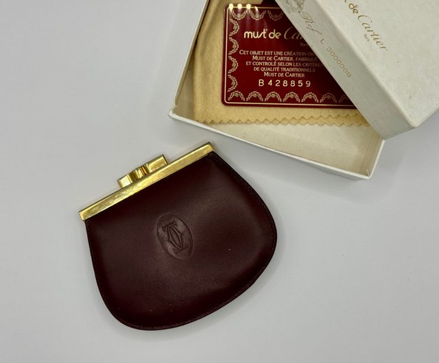 アンティーク カルティエ ゴールド コインケース、ボックスに