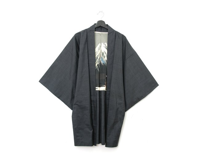 Back To Green 日本男款羽織山兩面可穿 Vintage Kimono 設計館back To Green 男裝外套 Pinkoi