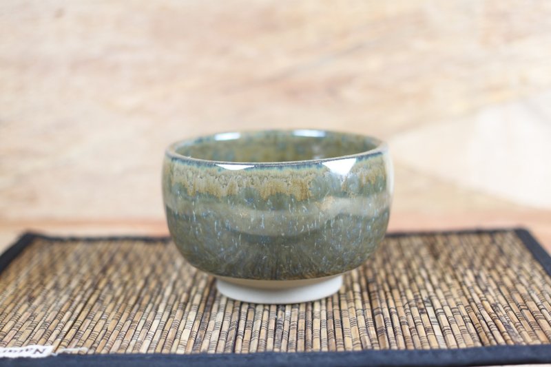 【送禮好物】苔紋釉 茶碗 鶯歌陶瓷名家葉敏祥手工作品 - 茶壺/茶杯/茶具 - 陶 
