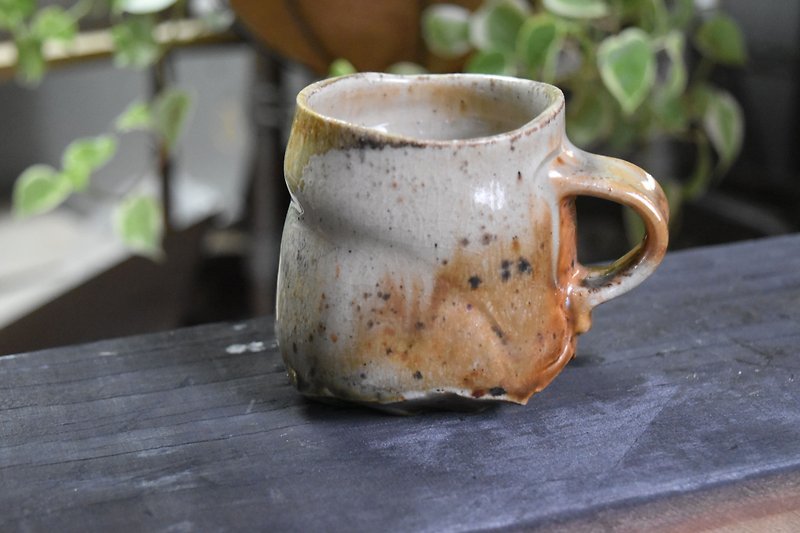 Shino Wood Firing Cup - Cups - Pottery 
