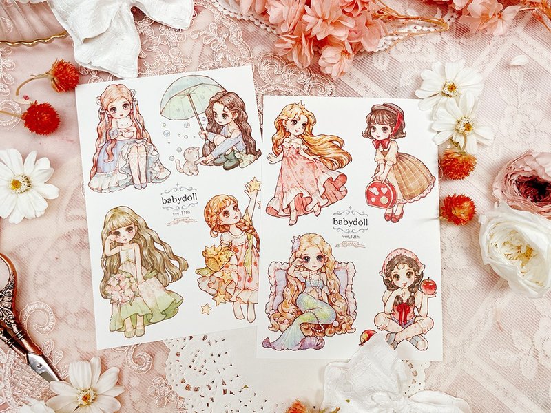 *娃娃 - 貼紙 - 紙 