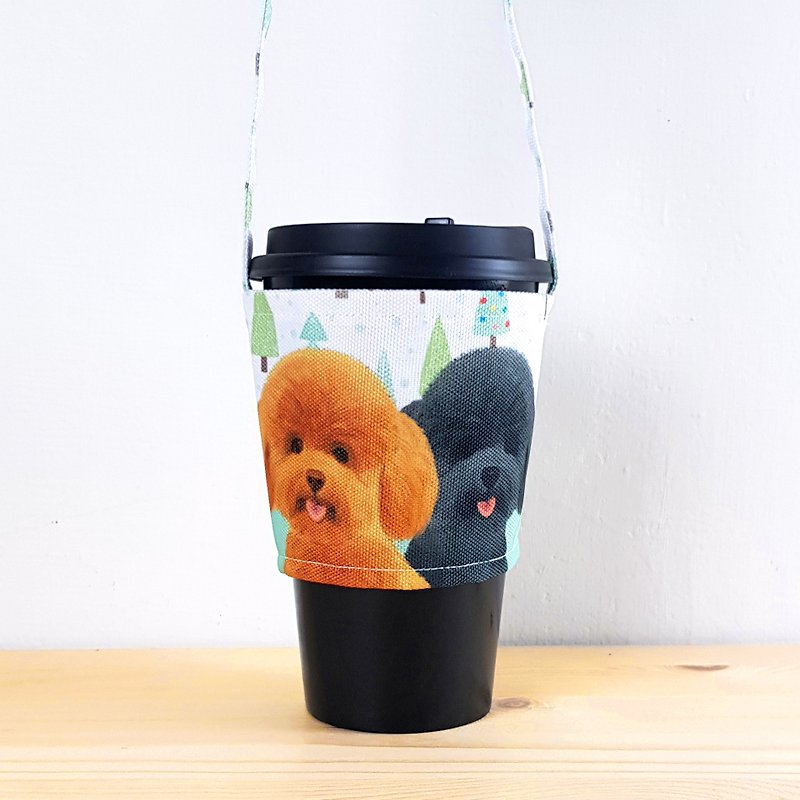 Double precious guest eco-friendly cup holder/beverage bag/animal pet shape - Beverage Holders & Bags - Other Materials Green