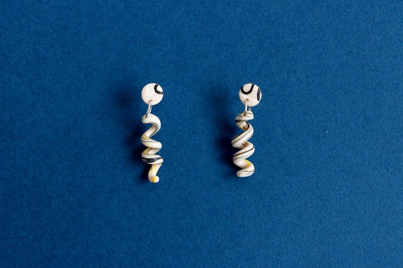 Hsin Hsiu Yao Geometric Earrings - Macaroni - Earrings & Clip-ons - Sterling Silver Multicolor