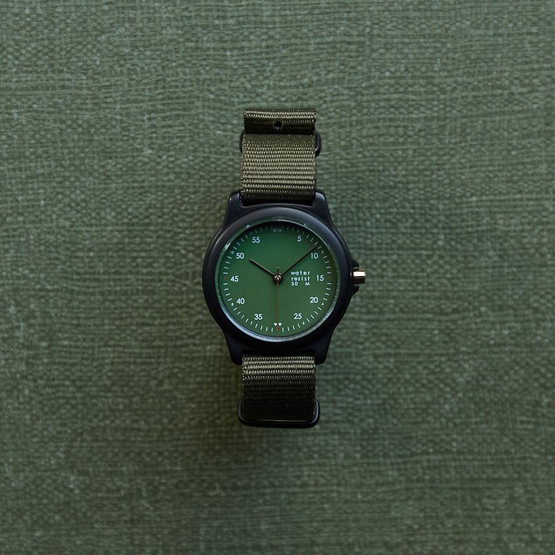 沒系列－萊儂nylon3.0 g/g - 女裝錶 - 防水材質 綠色