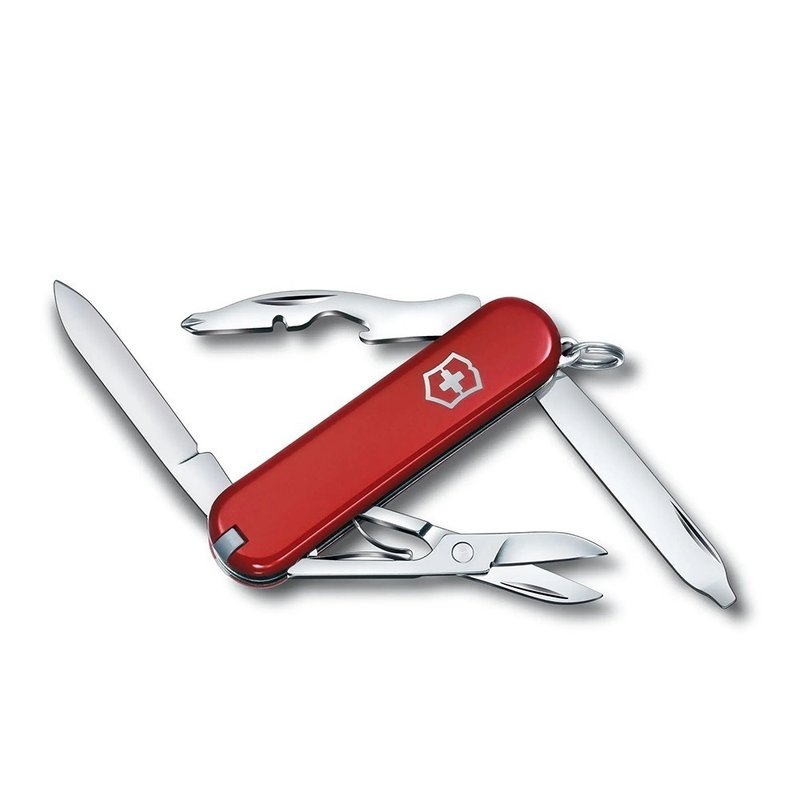 VICTORINOX Swiss Victorinox Rambler Swiss knife for 10, 58mm, red 0.6363 - Camping Gear & Picnic Sets - Stainless Steel Red