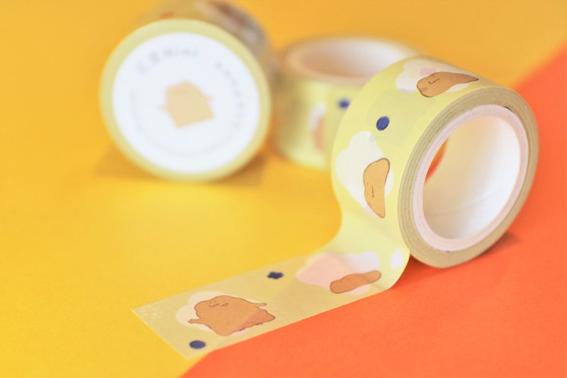 Nini masking tape - มาสกิ้งเทป - กระดาษ สีเหลือง