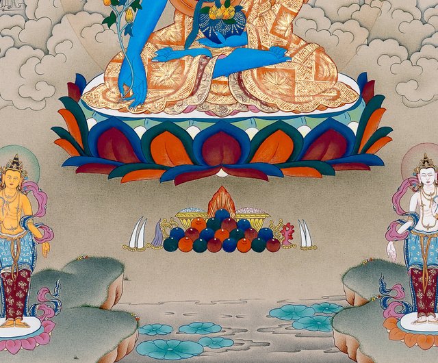 ユニークな薬師如来・タンカ – 手描きの祝福アート - ショップ
