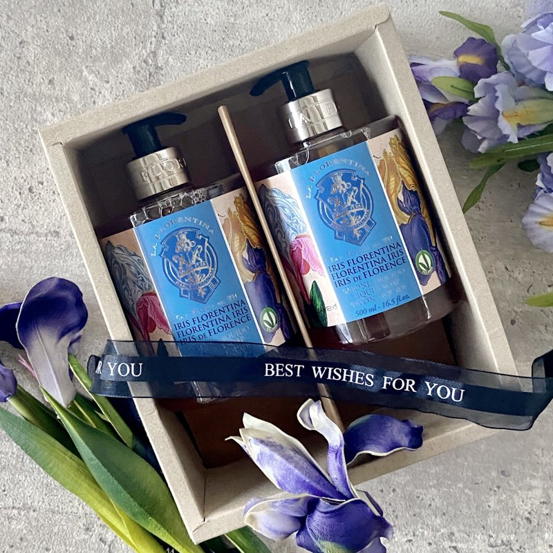 [Hand Hand Gift Box] Italian Fragrance Hand Wash - Florence Iris Double Gift Box Set with Card - ผลิตภัณฑ์ล้างมือ - วัสดุอื่นๆ สีม่วง