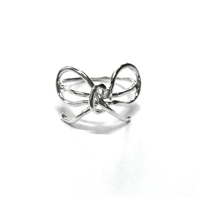 Romantic Rococo Ribbon Sterling Silver Ring - Handmade Jewelry - General Rings - Sterling Silver Silver