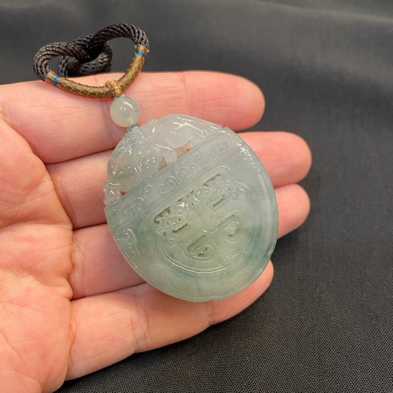 Han jade jewelry. Hibiscus species. Hollow antique dragon pattern jade pendant. Frosted and polished. The craftsmanship is extremely exquisite and meticulous. - Other - Jade 