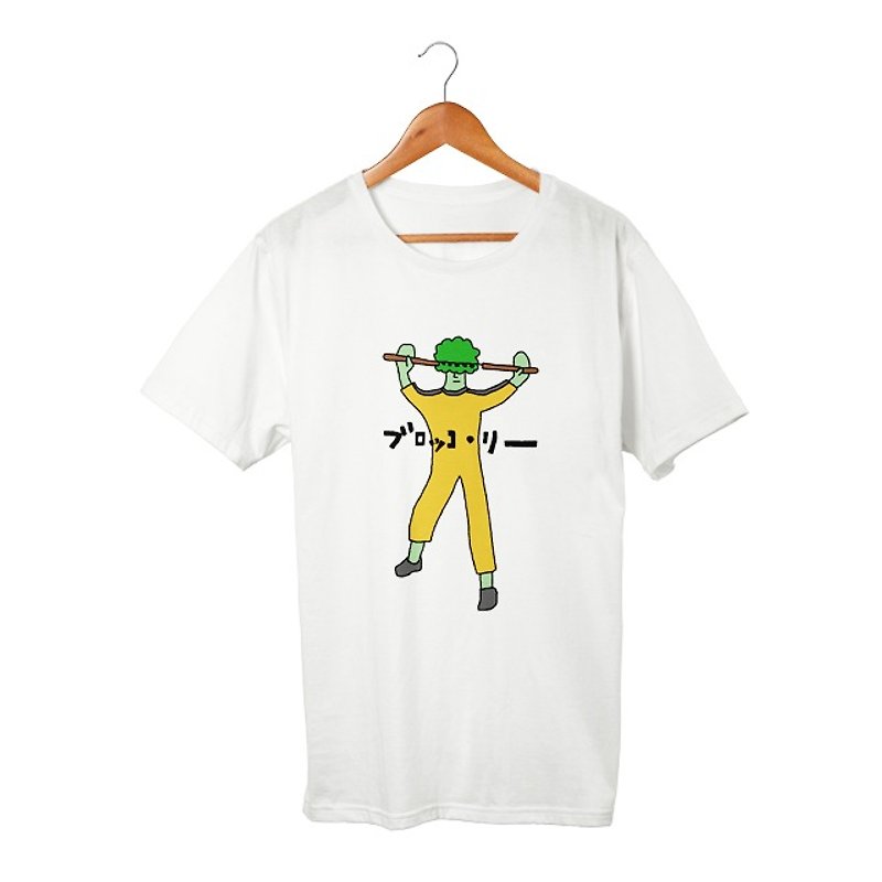 Brocco Lee T-shirt - เสื้อฮู้ด - ผ้าฝ้าย/ผ้าลินิน ขาว