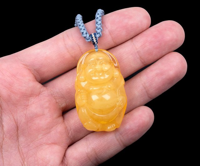 Amber sale buddha pendant