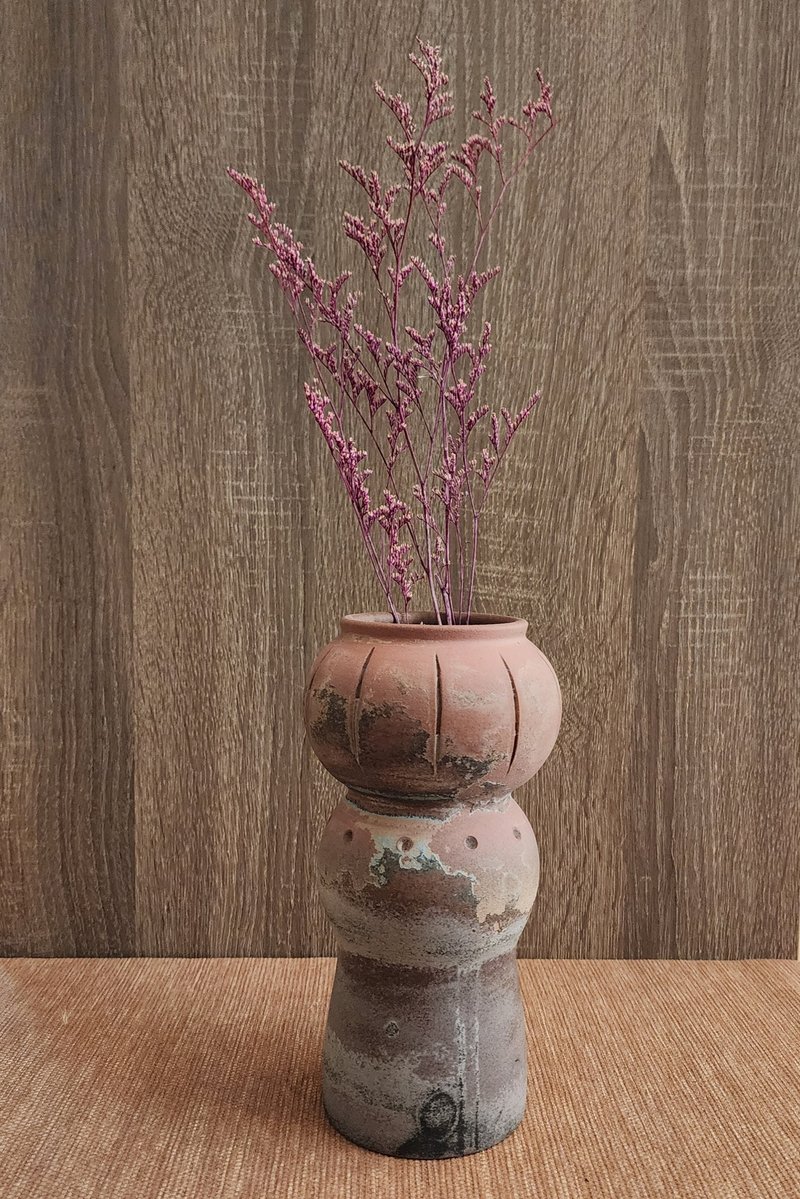水蝕花器 - 花瓶/花器 - 瓷 紅色
