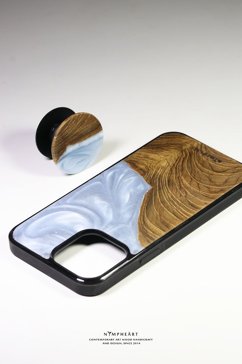 NYMPHEART ポップホルダー (ポップのみ、携帯ケースは付属しません) - スマホケース - 木製 多色