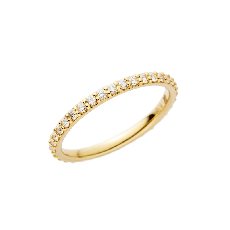 18K diamond ring - แหวนทั่วไป - เครื่องประดับ สีทอง