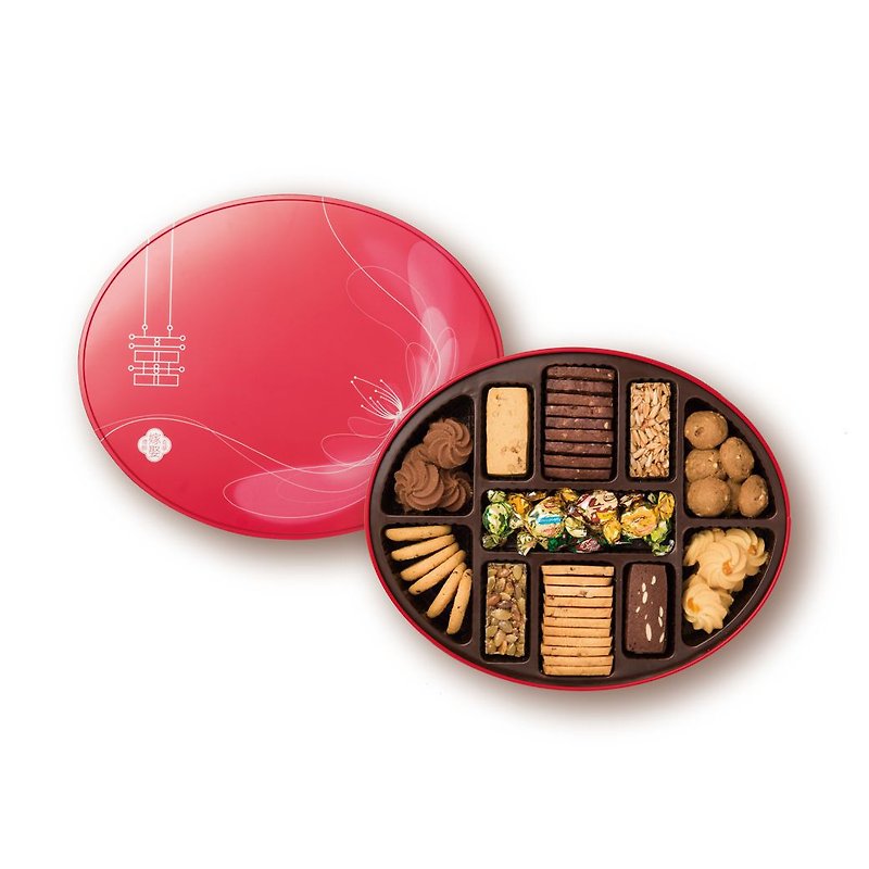 Kee Wah Bakery-Golden Fate Gift Box - คุกกี้ - วัสดุอื่นๆ สีแดง