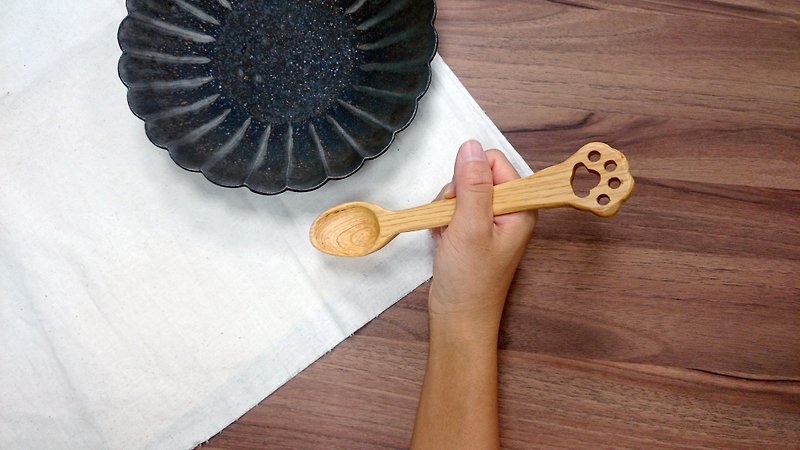湯匙木食具 - 刀/叉/湯匙/餐具組 - 木頭 多色