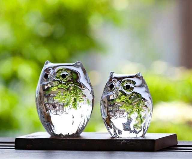 津軽手作り梟 / 全4種 - ショップ 津軽びいどろ 置物 - Pinkoi