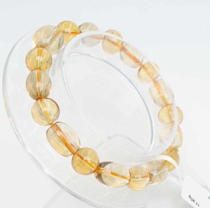 Poly Gold Jewelry-Natural Citrine Bracelet - Bracelets - Crystal 