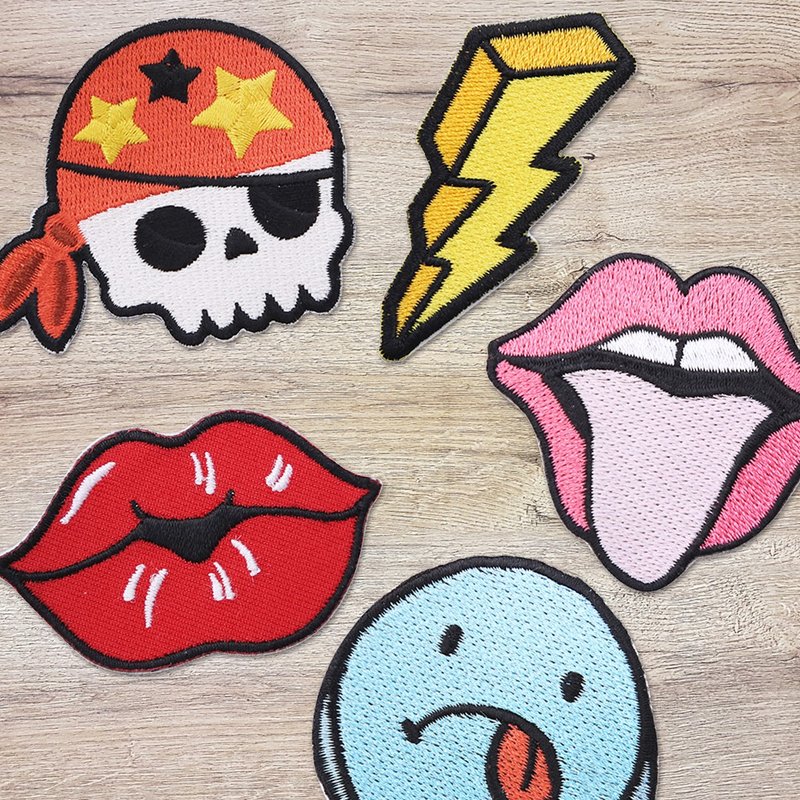 【刺繡布貼】美式卡通潮流系列 A (五款) - 編織/刺繡/羊毛氈/縫紉 - 繡線 