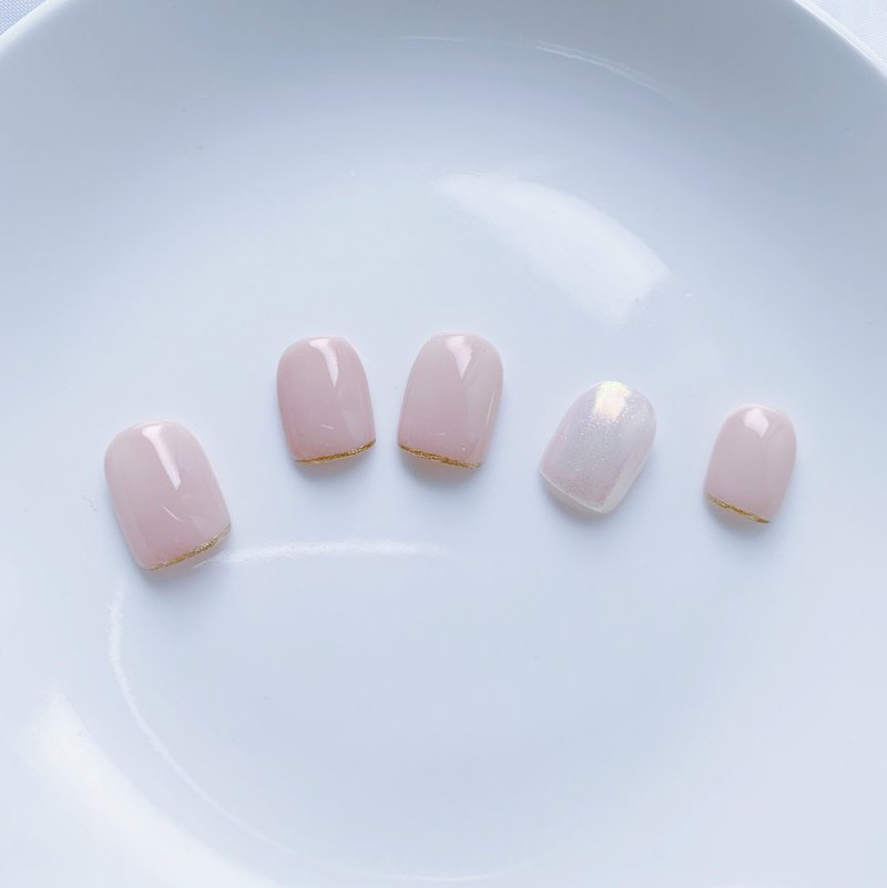 Fairy Polarized French Nail Patches / Wearing Nails / Custom Nail Art Patches NA 34 - ยาทาเล็บ - วัสดุอื่นๆ 