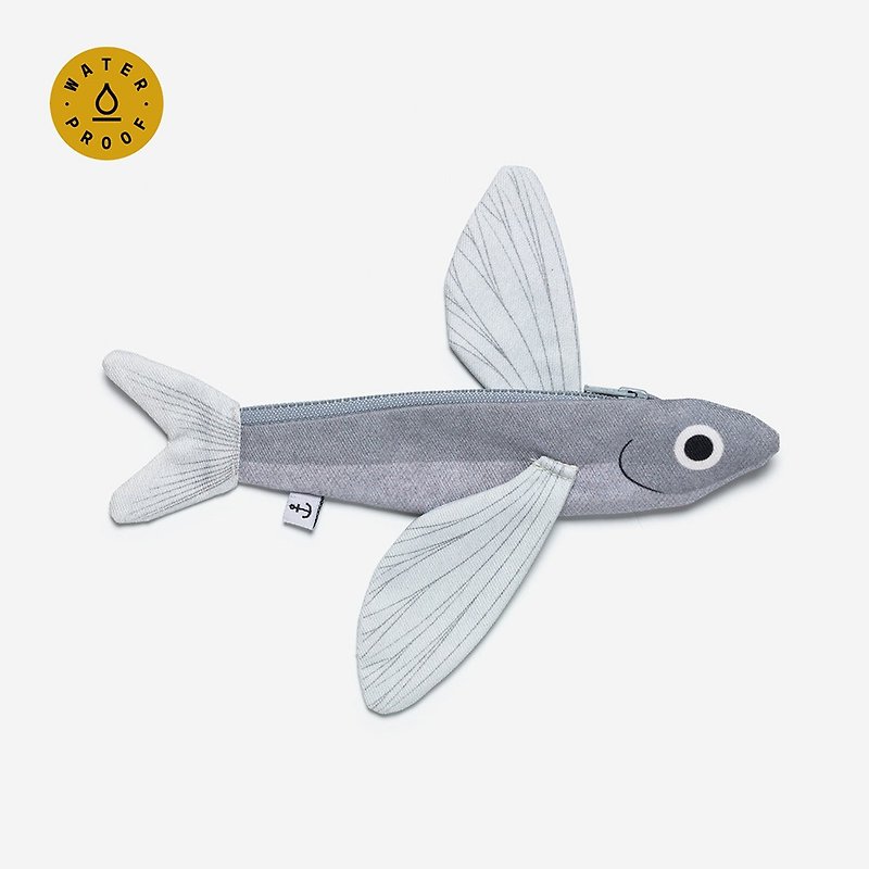 日本海 飛魚防水鑰匙包 | Don Fisher - 零錢包/小錢包 - 棉．麻 灰色