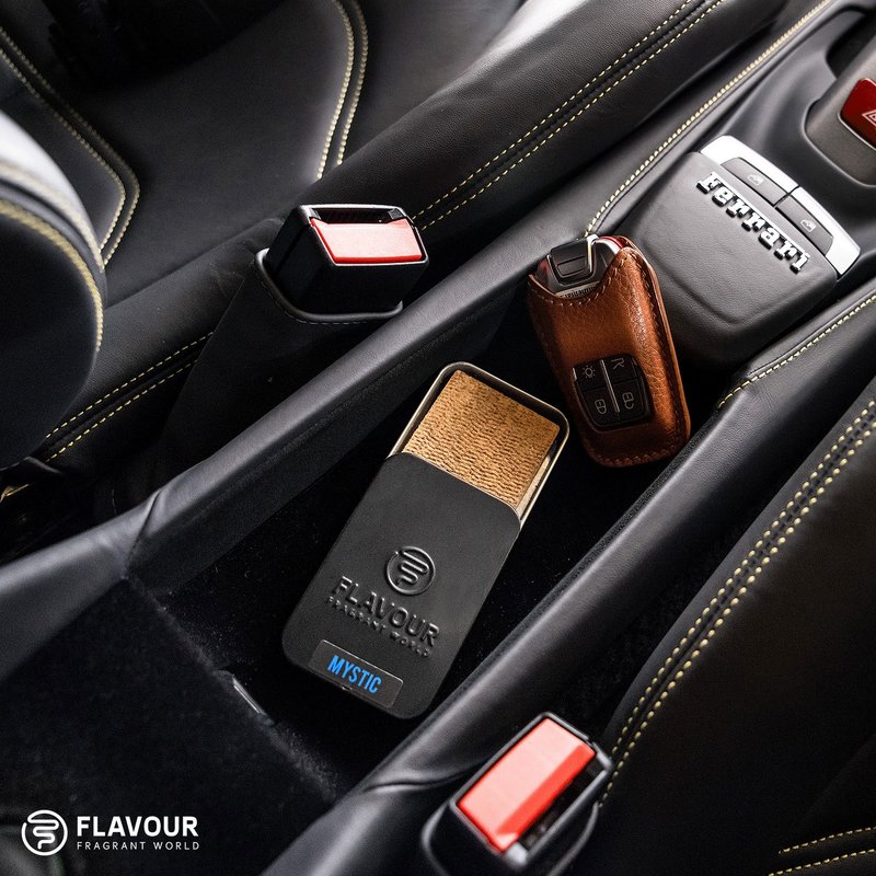 【FLAVOUR】 Portable Wood Fragrance Box for Car Aroma Home Fragrance Car - น้ำหอม - วัสดุอื่นๆ 