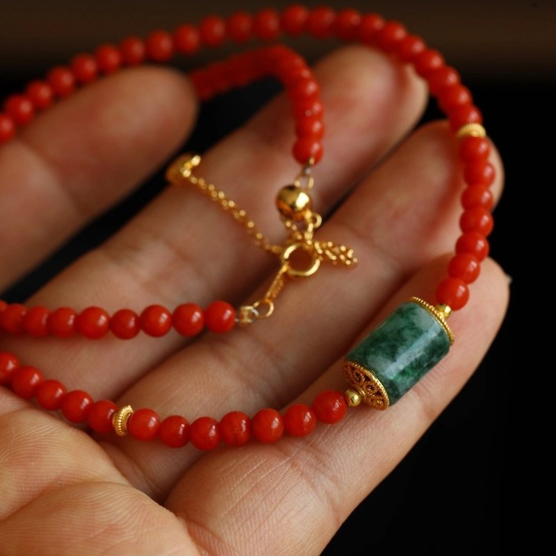 6mm natural raw mineral drifting flower south red old-fashioned beads jasper lot - Bracelets - Semi-Precious Stones Red