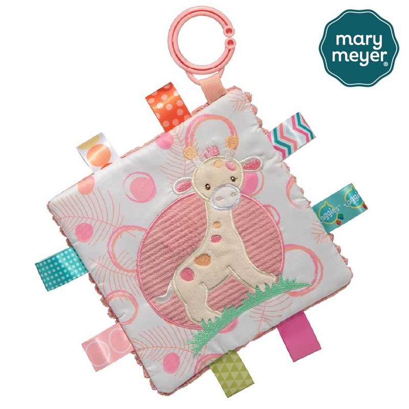 快速出貨【MaryMeyer】標籤動物安撫沙沙紙-長頸鹿荳荳 - 寶寶/兒童玩具/玩偶 - 其他材質 粉紅色