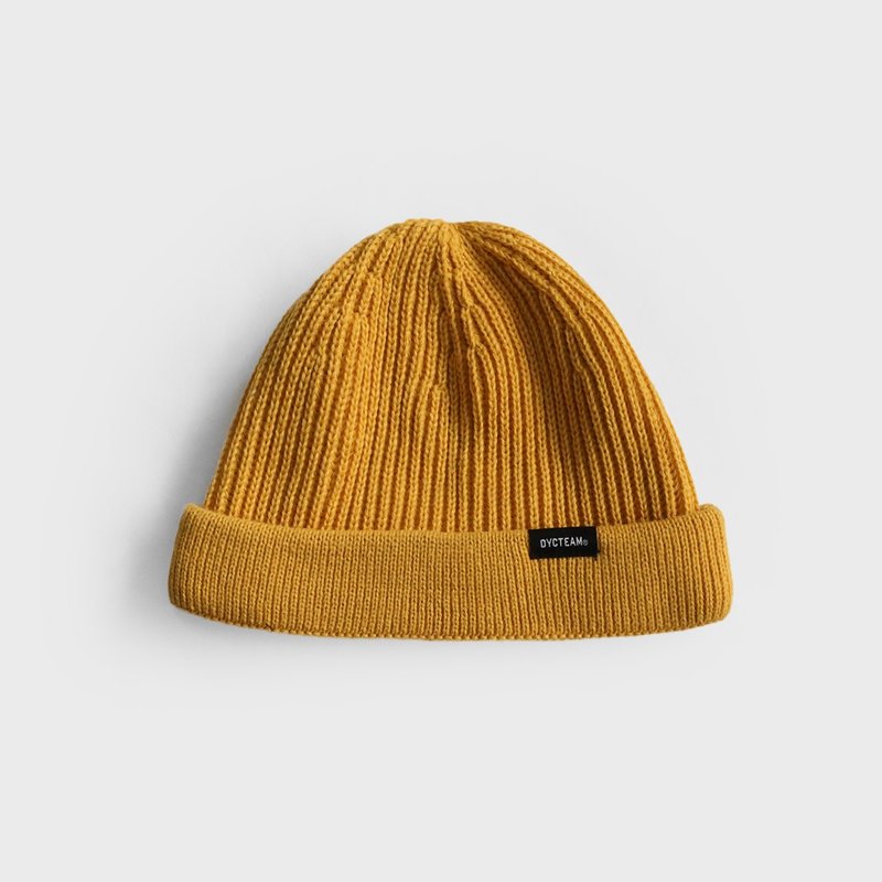 DYCTEAM - Fisherman beanie (yellow) - หมวก - วัสดุอื่นๆ สีเหลือง