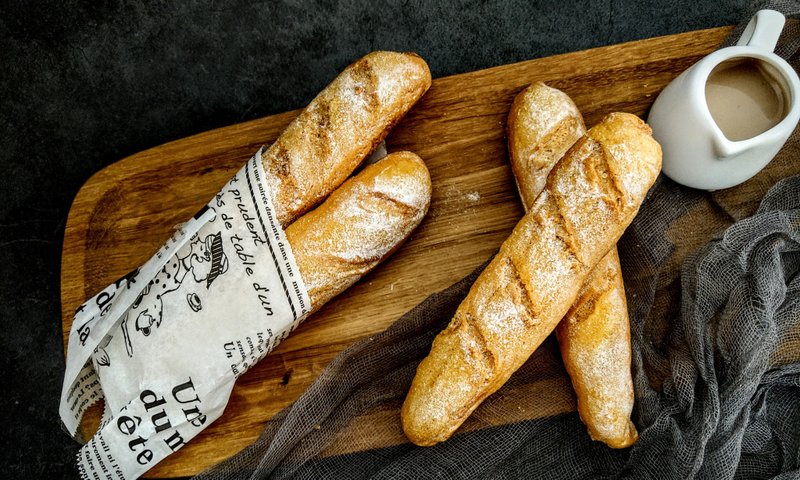 クリスマスギフト・プレゼント交換に/バゲットパンキャンドル/ベーカリーキャンドル/アロマ/癒やし/フェイクフード - キャンドル・燭台 - 蝋 