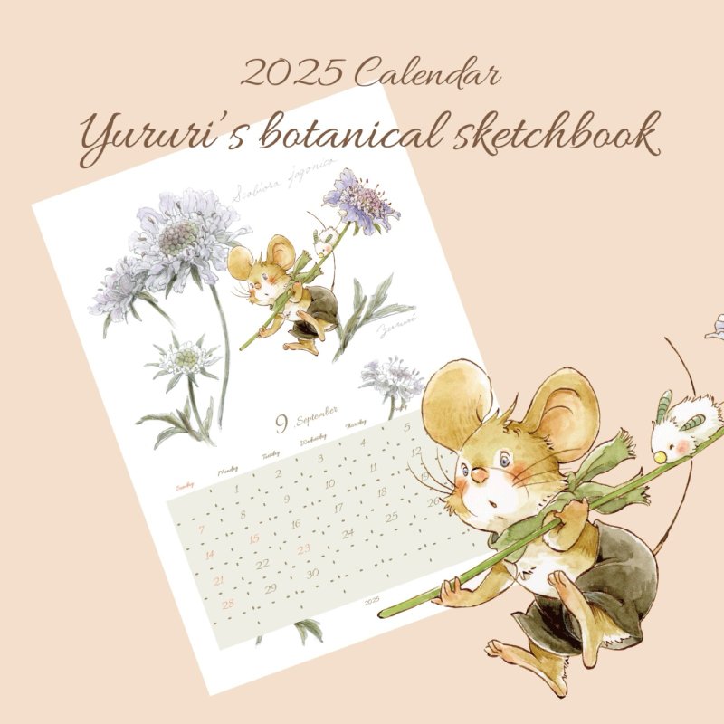 Calendar 2025 Wall Hanging Cute Made in Japan Animals - Calendars - Paper White