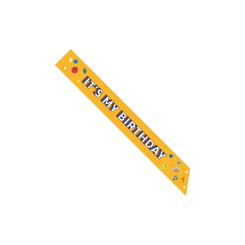 It's My Birthday Sash / Yellow - อื่นๆ - กระดาษ สีเหลือง