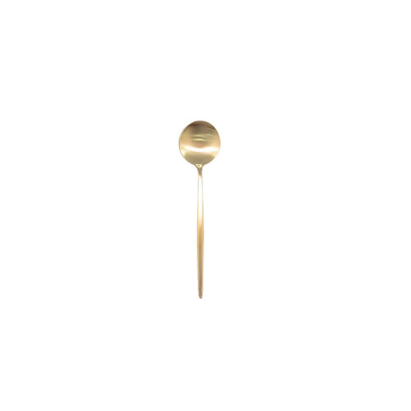 葡萄牙 Cutipol MOON香檳金不鏽鋼 12CM 咖啡匙 - 刀叉/湯匙/餐具組 - 不鏽鋼 金色