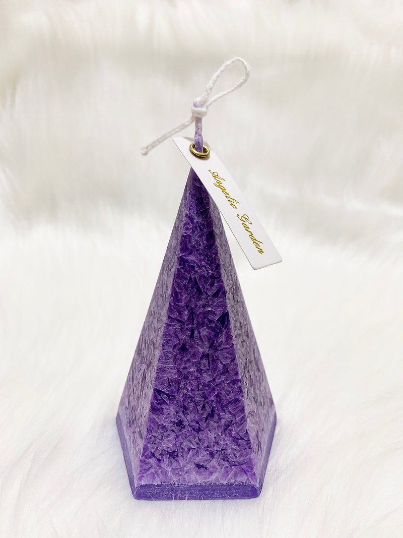 Purple Iceberg Candle - เทียน/เชิงเทียน - ขี้ผึ้ง สีม่วง