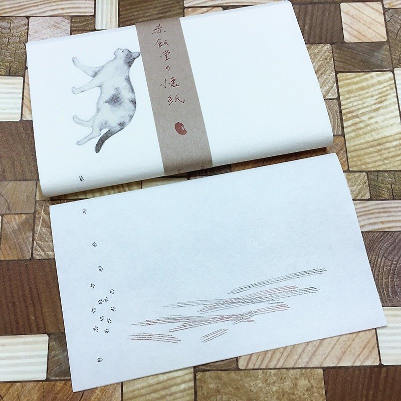 Classiky x Sekihandou Kaishi (Washi) 【Cat (29922-03)】 - ผ้ารองโต๊ะ/ของตกแต่ง - กระดาษ ขาว