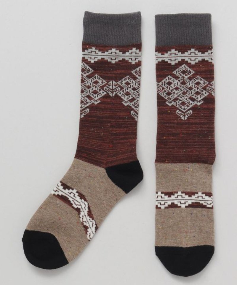 [Popular Pre-order] Nomadic Tuareg Tribe Auspicious Totem Stockings (24cm) CISP4301 - ถุงเท้า - วัสดุอื่นๆ 