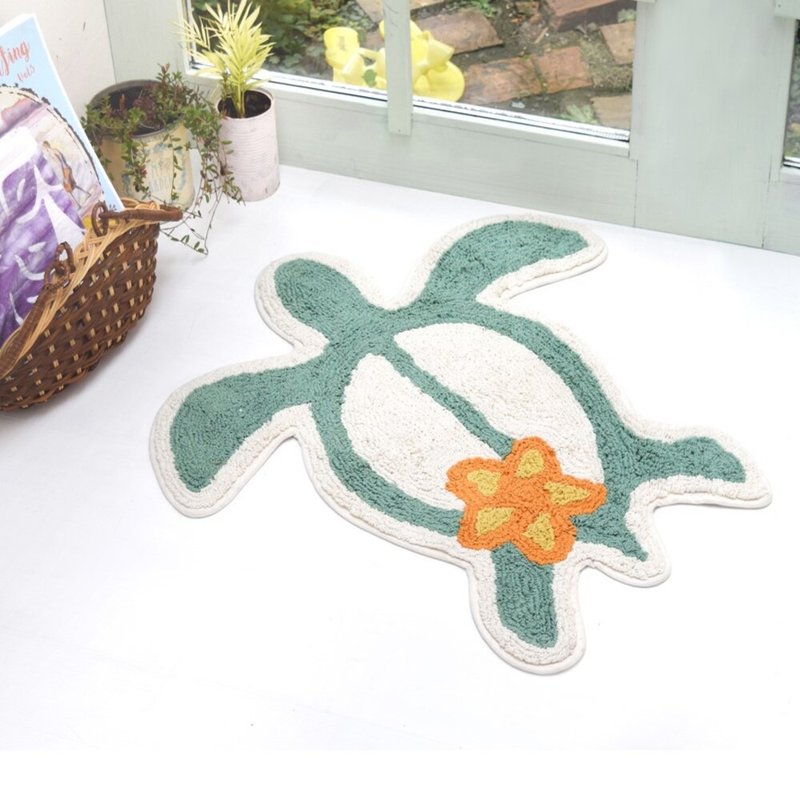 【Popular pre-order】Hawaiian style turtle floor mat (two colors) 14219873129 - Rugs & Floor Mats - Other Materials Multicolor