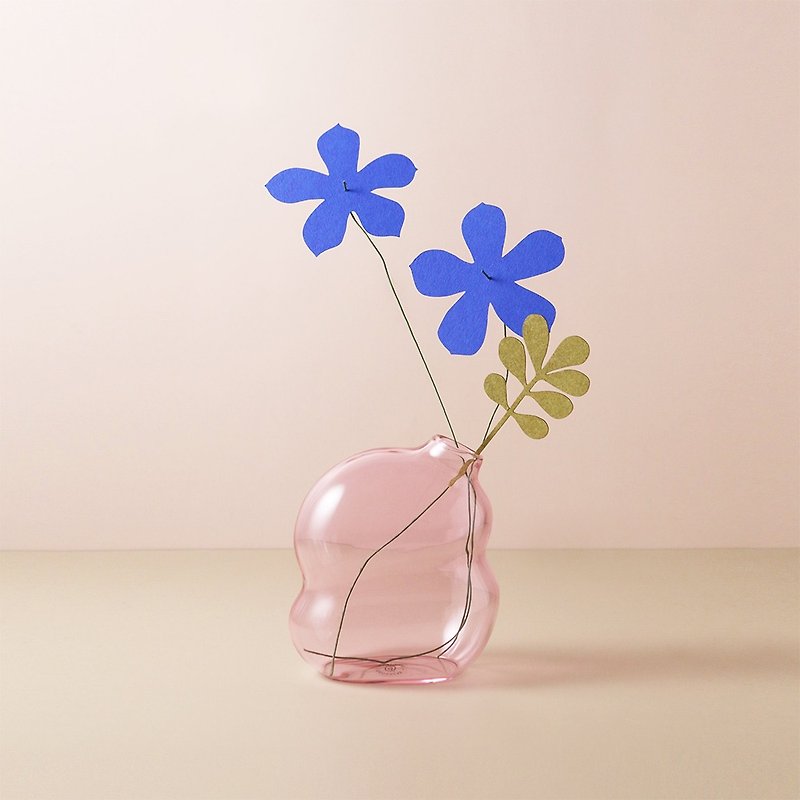Hao Bo x Paper Goods-Small Flower Day Box/Flower Gift Box Set-Sweet&Blue Bell Flower - เซรามิก - กระดาษ สีน้ำเงิน