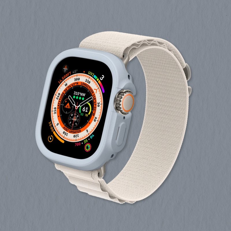 Apple Watch Ultra/Ultra 2 邊框保護殼-循環灰 - 科技小物 - 其他材質 灰色