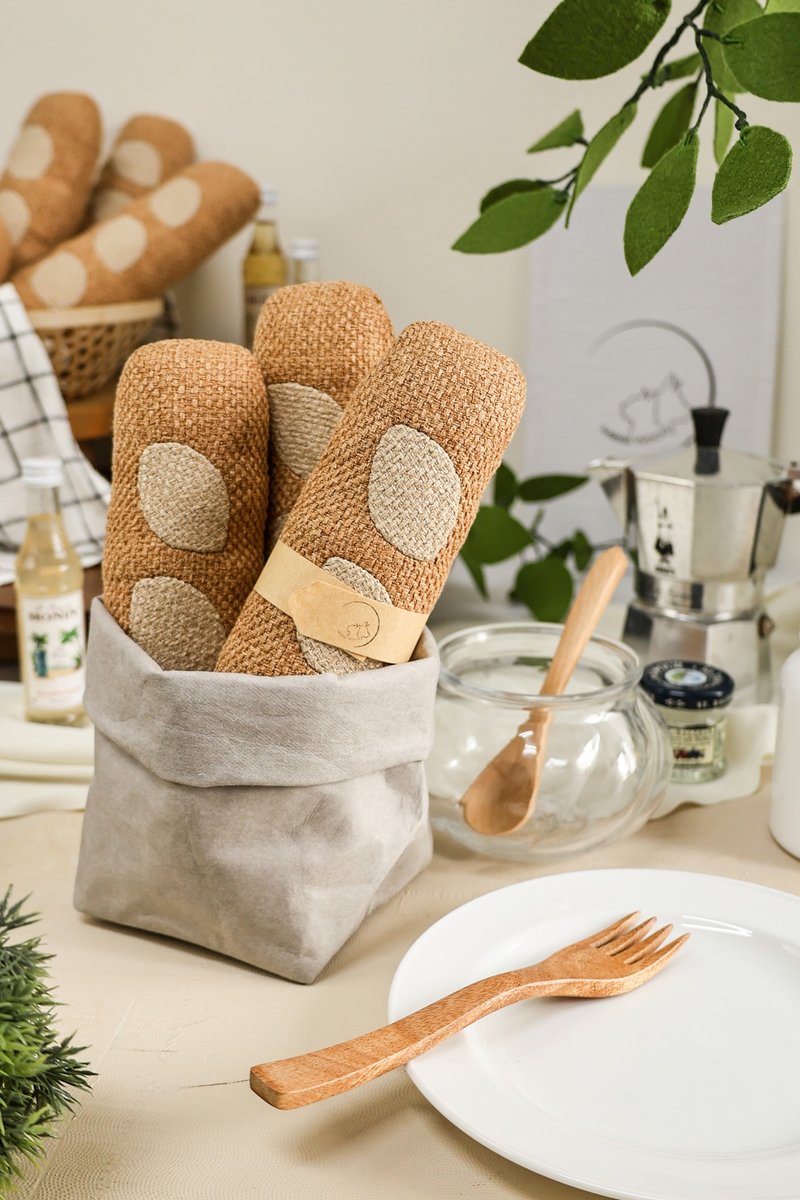 法國麵包 French bread 手作 貓玩具 吊飾 家飾品 兒童玩具 烘焙 - 貓/狗玩具 - 其他材質 多色