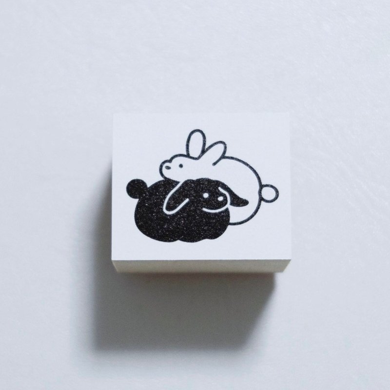 【スタンプ】うさぎ【はんこ】 - 印章/印台 - 橡膠 白色