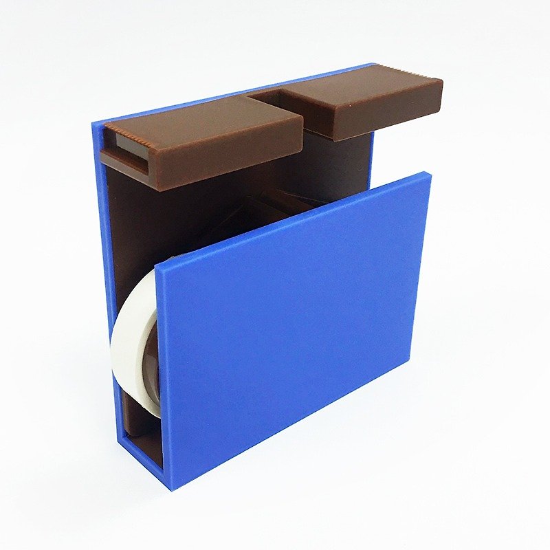 KAMOI mt Tape Cutter Twins【Blue x Brown (MTTC0028)】 - มาสกิ้งเทป - พลาสติก สีน้ำเงิน