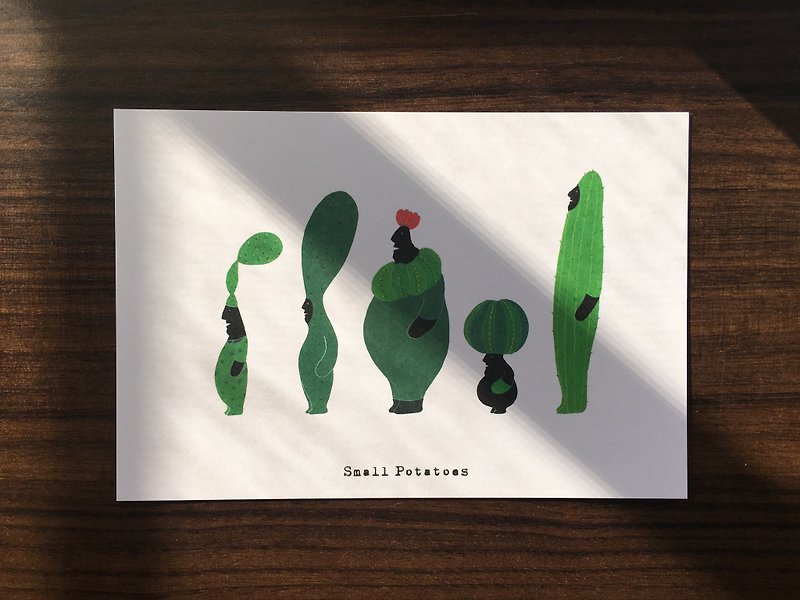 Small Potatoes Postcard/Cactus/Nurhaci "Nurhaci" - Cards & Postcards - Paper White