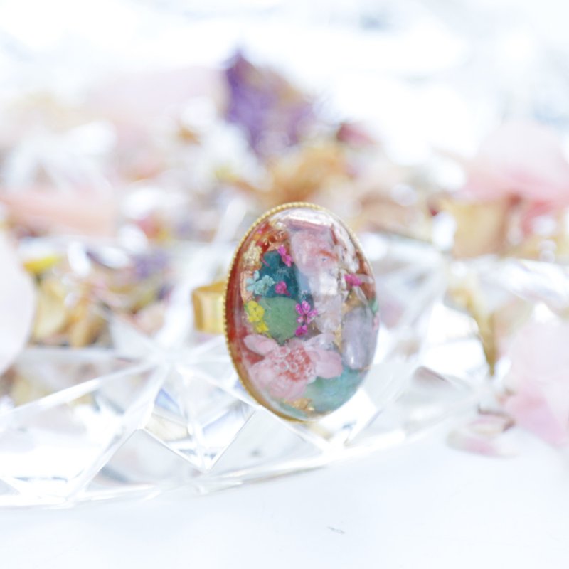 18mmx25mm Orgonite Fairy Ring~B - General Rings - Crystal Multicolor